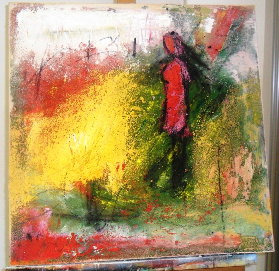 mixed media on canvas 50x50